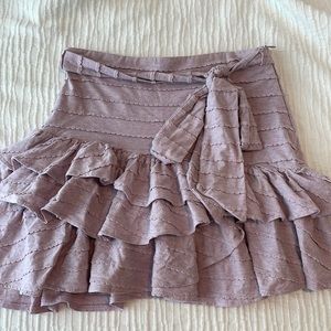 Lavender ruffle skirt